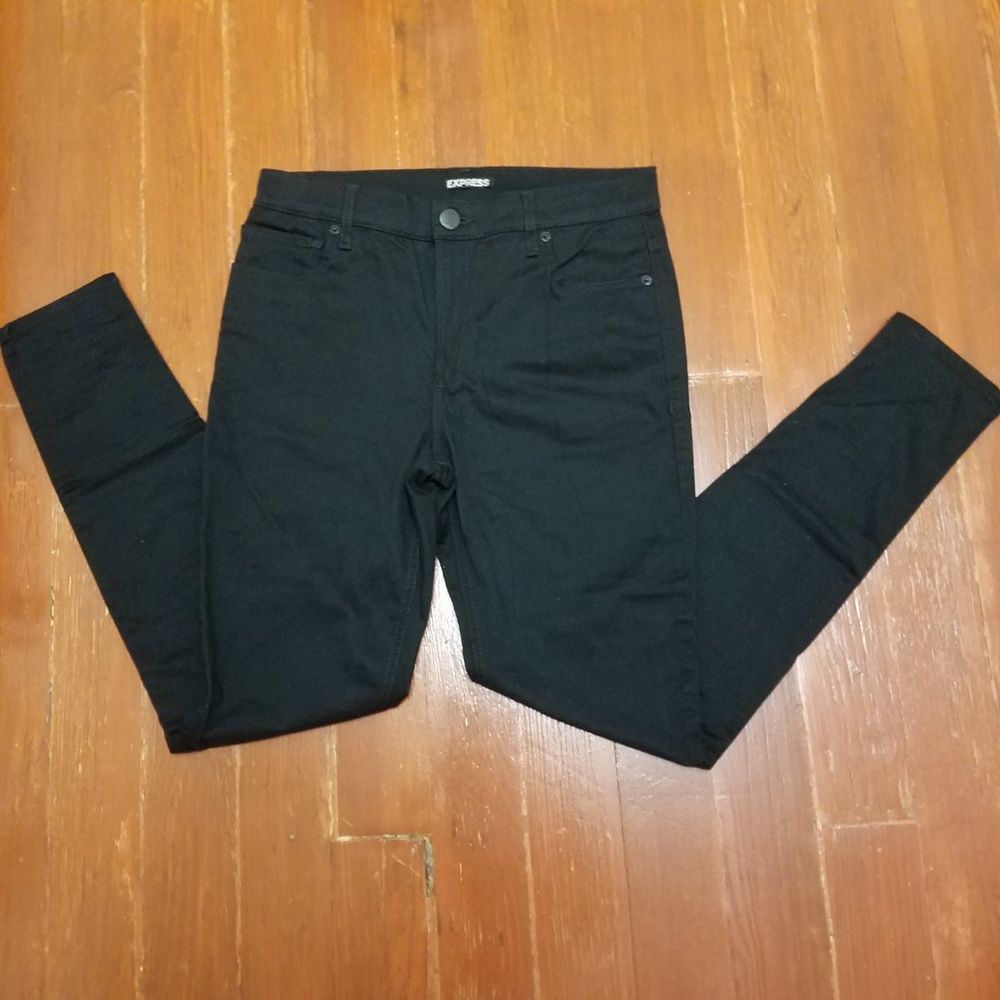 Express black legging high rise skinny jeans